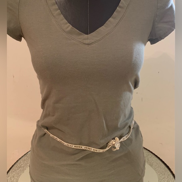 Victoria Emerson Crystal on White Ivory Leather Bracelet - Picture 5 of 5